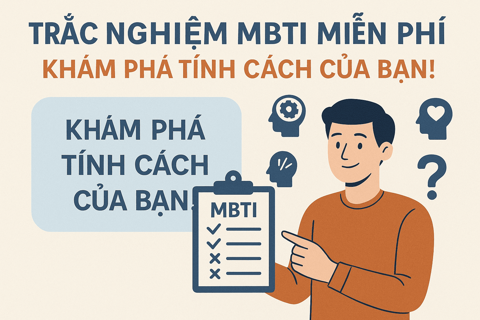 bài test MBTI 16personalities tiếng Việt
