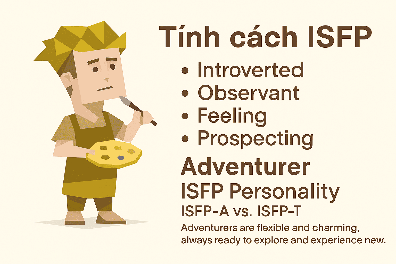 Tính cách ISFP trong MBTI có ý nghĩa gì